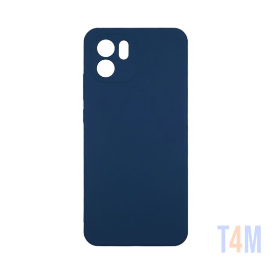 Capa de Silicone com Moldura de Câmera para Xiaomi Redmi A1/Redmi A2 Azul Escuro